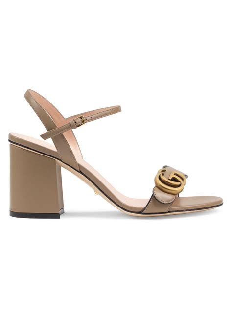 gucci marmont gg ankle strap sandals|Gucci Marmont leather thong sandals.